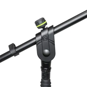Laag microfoonstatief met driepoot en telescopische hengel